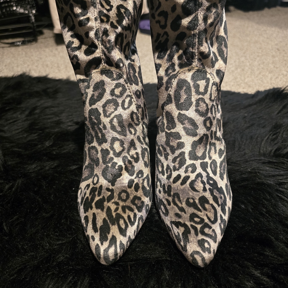 a new day Black and Gray Heeled Boots